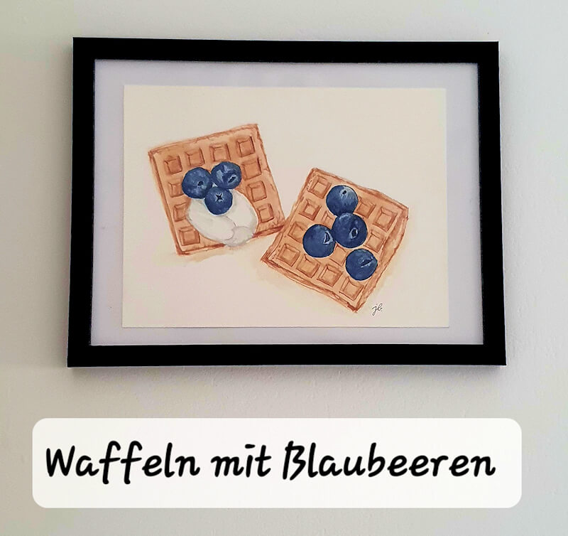 Drittens: Bildkunst: Blaubeeren
