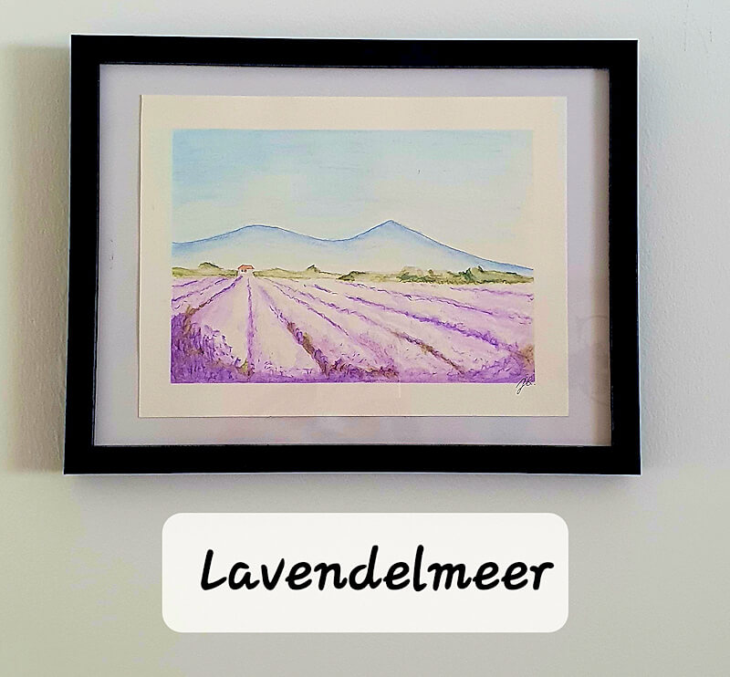 Zweitens: Bildkunst: Lavendelmeer