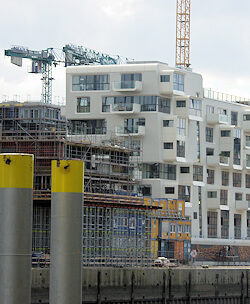 Hamburgs HafenCity im Bau