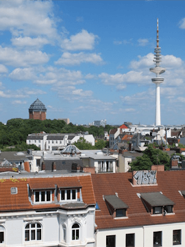 Maler Boller malt für Hamburg Sternschanze