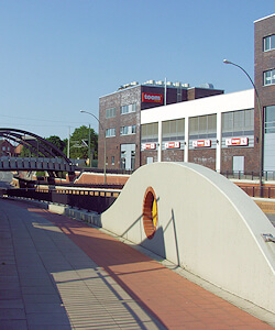 moderne Verkehrsführung in Hamburg Tonndorf