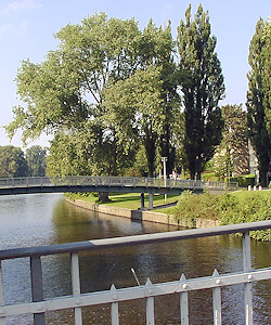Kanallandschaft in Winterhude